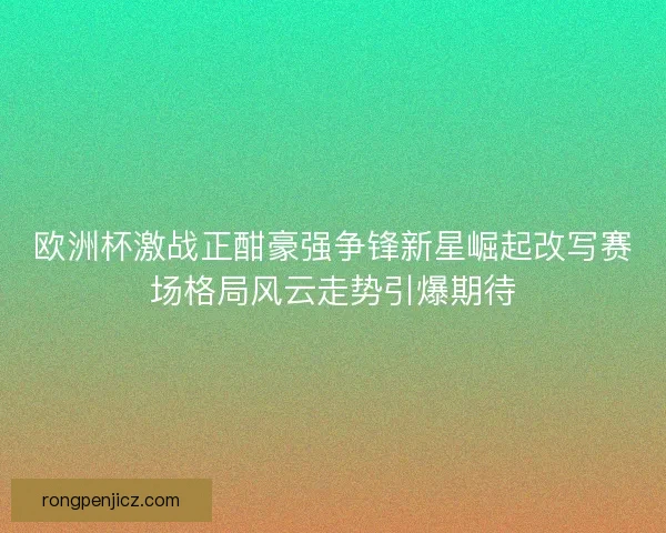 欧洲杯激战正酣豪强争锋新星崛起改写赛场格局风云走势引爆期待