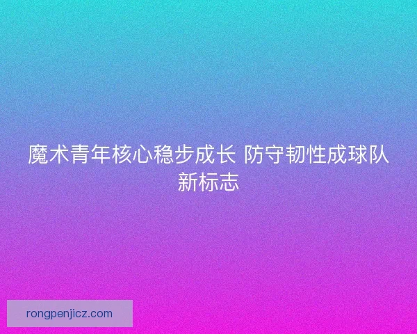 魔术青年核心稳步成长 防守韧性成球队新标志 魔术青年核心稳步成长 防守韧性成球队新标志